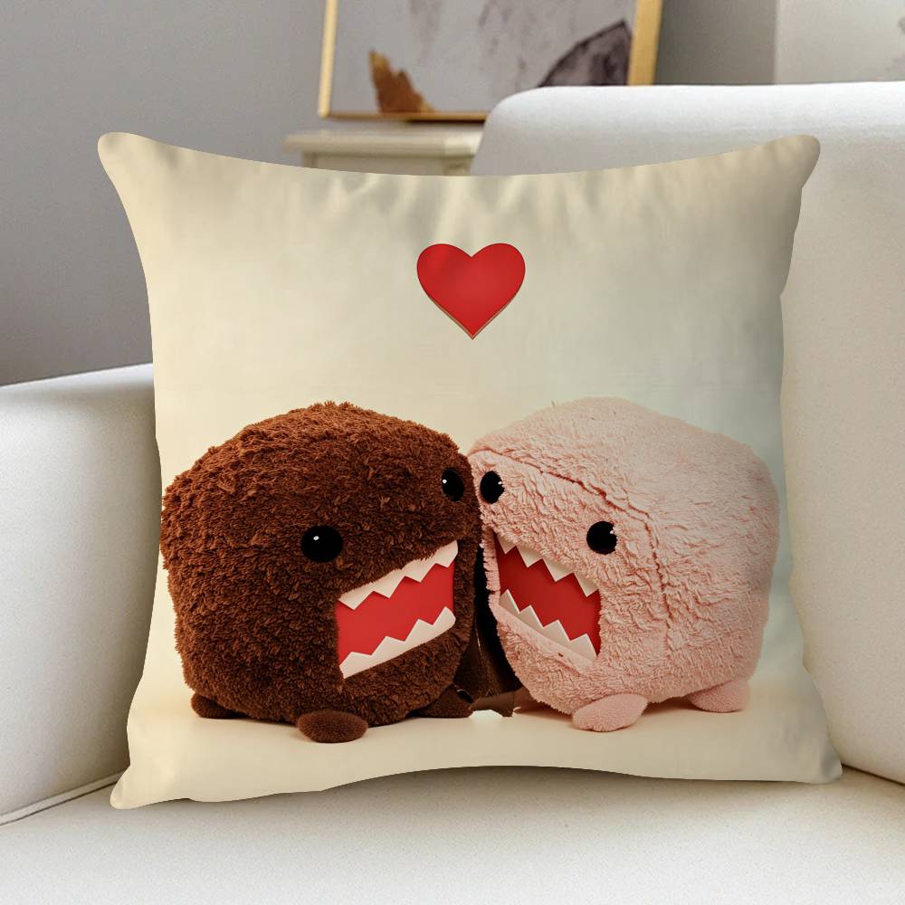 Cute Domo Kun Pillow Gift Home Office Decoration Pillow Bedroom Sofa Car Cushion CoverPillow Case