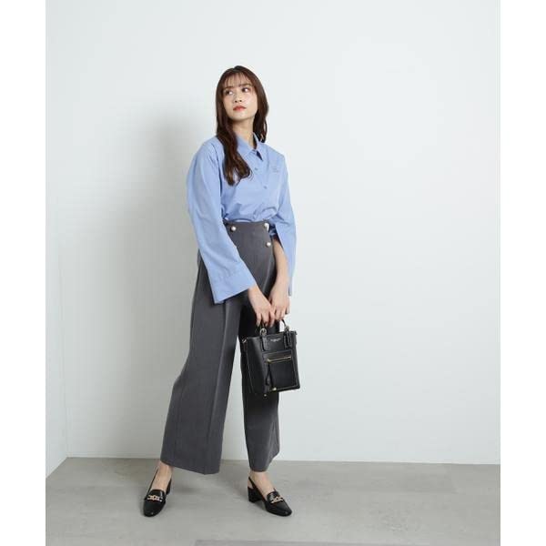 Jill by Jill Stuart Pearl Button Wide Pants