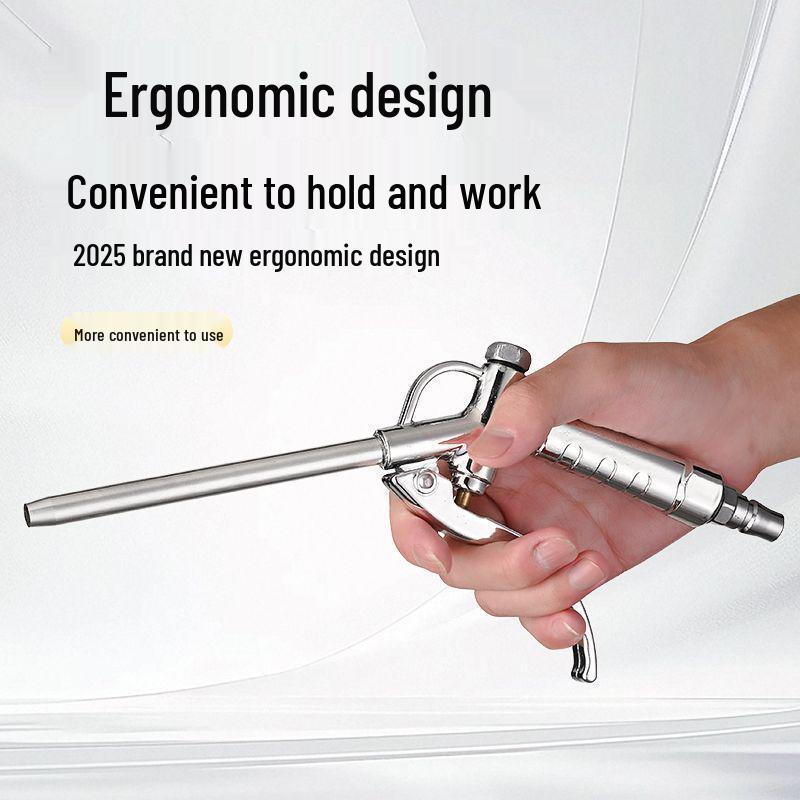 Stainless Steel Leak-Proof Dust Blowing Gun with Long Nozzle and Strong Blowing Force