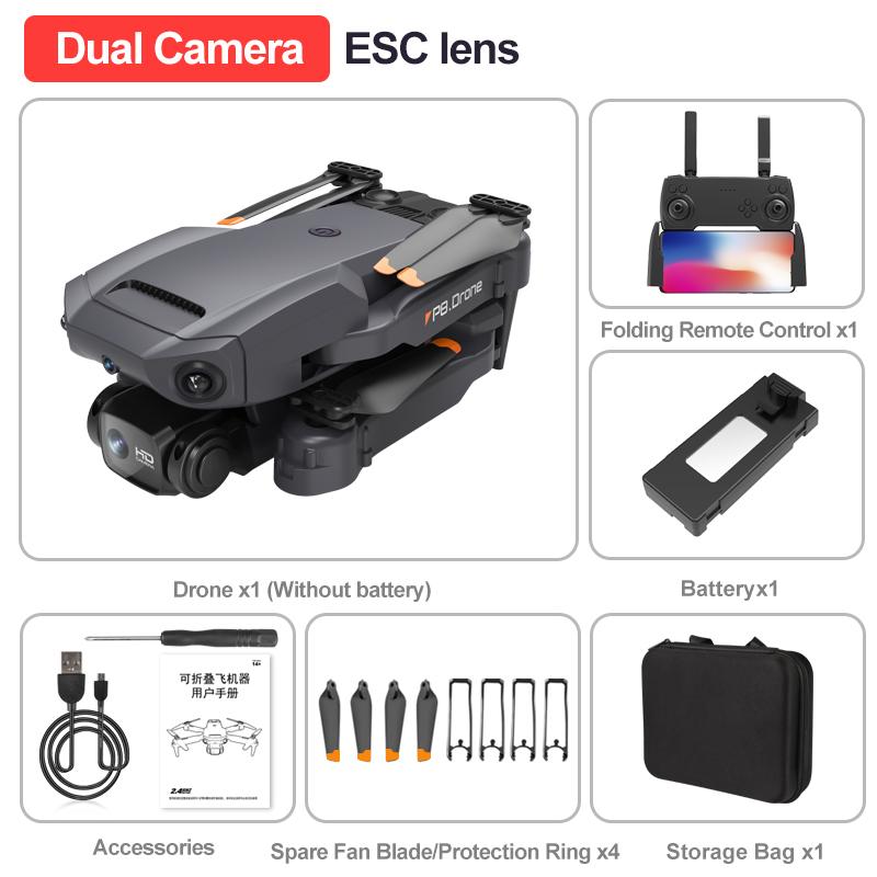 2023 New P8 Pro Brushless GPS Drone HD Five-Camera Omnidirectional Intelligent Obstacle Avoidance Foldable Quadcopter RC 5000M