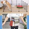 DIY Pet Fence Panels Simple Wire Mesh Panels for Rabbit Cat and Dog Cages Stackable Assembleable Fences Multi Functional Cages