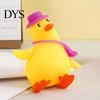 Duck Toy with Hat Cartoon Stress Relief Toy, Squeezable Fidget Soft Sensory Stretch for Hand Exercise Relaxation