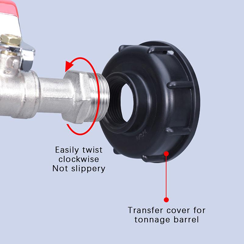 Heavy Duty Brass Ibc Tote Ball Valve Adapter With Leak Proof Gaskets Perfect For Garden Watering Rain Liquid Transfer