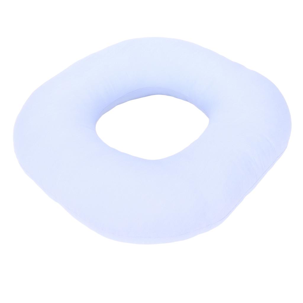 14.2in Bed Sore Cushion Blue Hip Decompression Pressure Relief Butt Sitting Pillow for Patient Blue