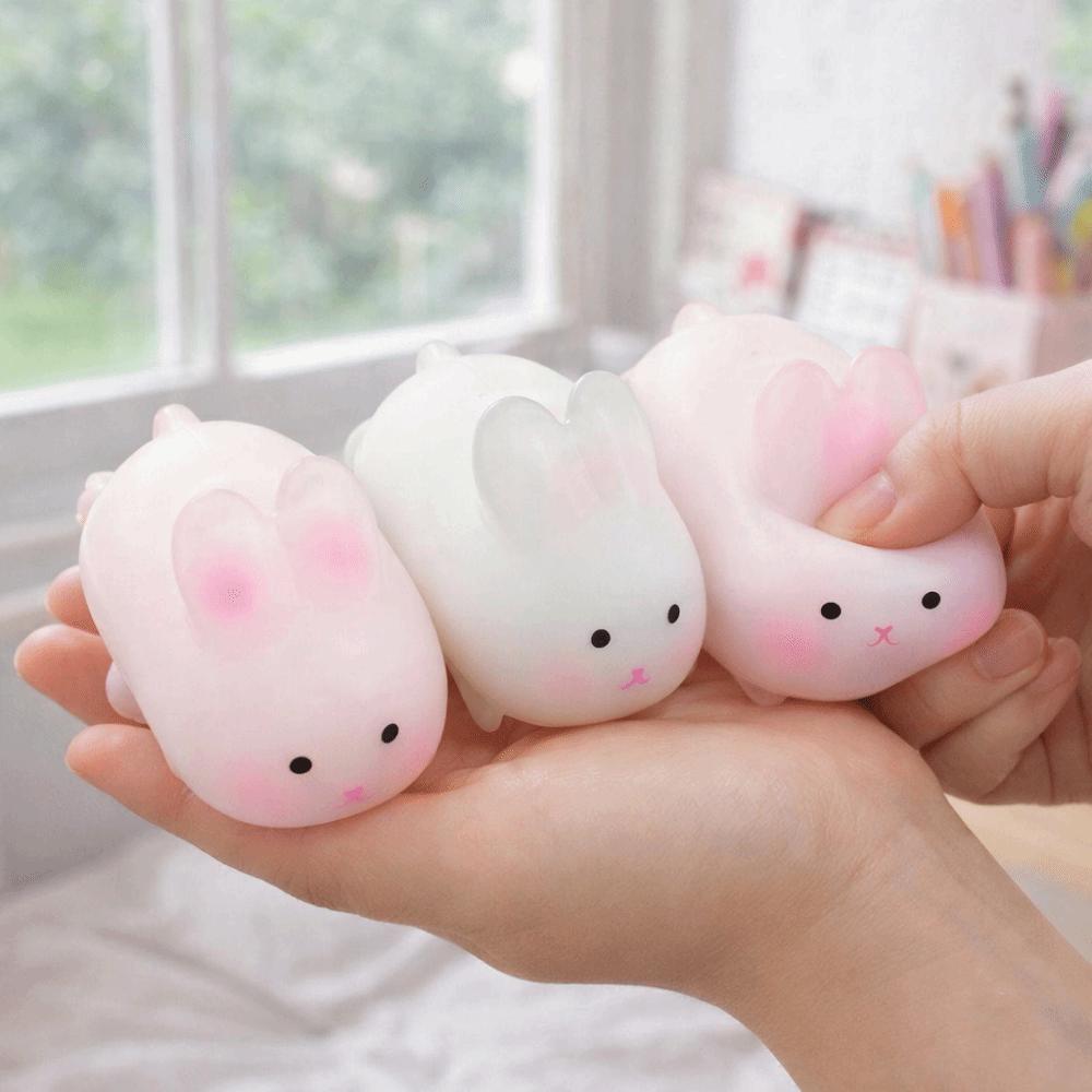 Rebound Squeeze Sensory Toy Color Changing Color-changing Toy Rabbit Pinch Le  Uncompressed Toy