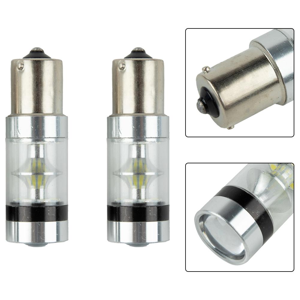 

Высокое качество 2 шт. BA15S 382 ЯРКИЕ светодиоды 2x 1156 лампочки постоянного тока 12 В-28 В белые