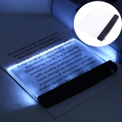 (Nikita) Creative Flat Plate LED Reading Light Night Light Portable Desk Lamp Eye Protect