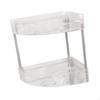 Corner Bathroom Counter Organizer Storage Shelf 2 Tier Spice Rack Perfume Stand Mug Cup