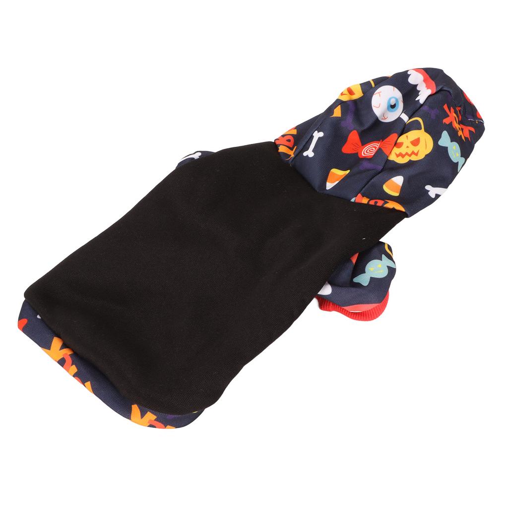 Dog Halloween Shirt Cute Stylish Pet Halloween Hooded Clothing for Halloween Cosplay Costume Party