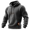 Men's Solid Color Sweatshirt Hoodie Men's Sports Large Size Casual Sweatshirt