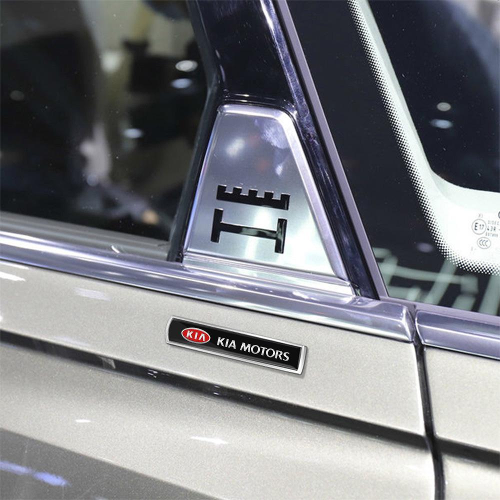 2026 Adesivo per Auto Caldo Emblema Metallico 3D Adesivi Decorativi per Carrozzeria Parafango Bagagliaio per KIA EV6 Stinger RIO Sorento Picanto Ceed Borr