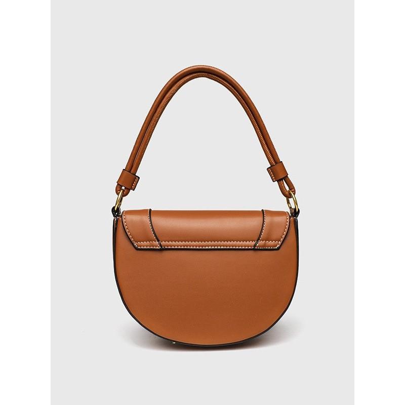 Z Familie Grenzüberschreitende Damenhandtasche 2025 Neues Produkt Sattelstich Handtasche Modisch Ein Schulter Crossbody Klappe Halbmond