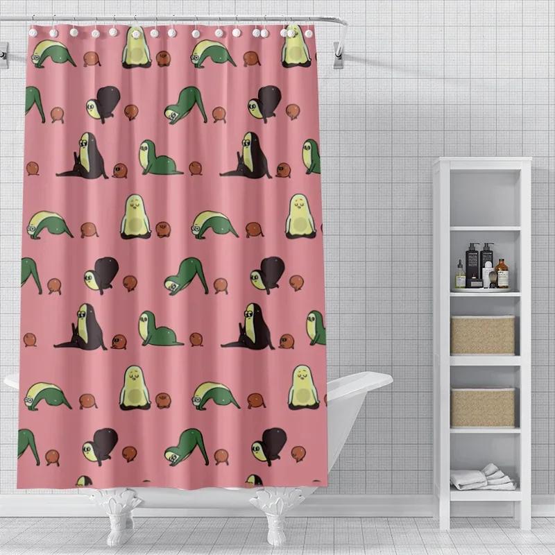 Rideaux De Douche Pour Salle De Bain, Tissu Impermable, Style Nordique Moderne, 180X200, 240X180, Chien Mignon Drôle, Kawaii