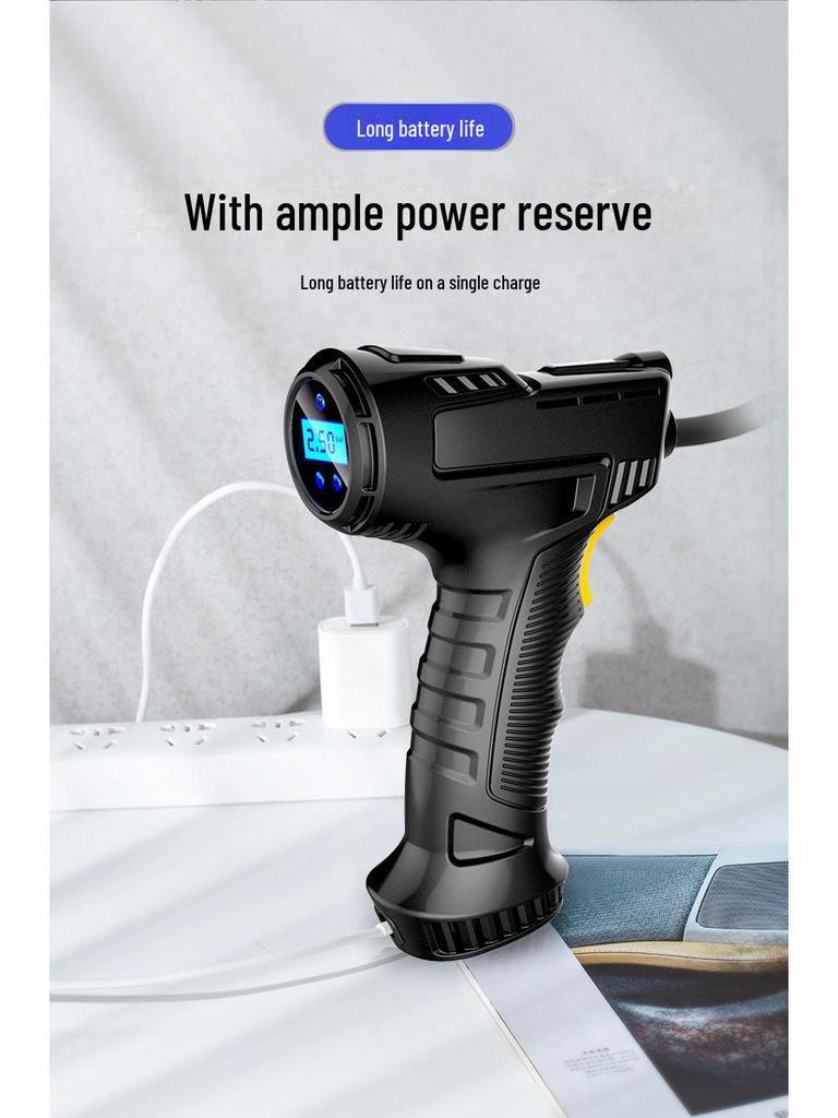 Trådløs digital skjerm bærbar dekkpumpe for bil- og husholdningsbruk