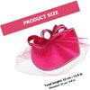 VALICLUD Women’s Elegant Cocktail Tea Party Fascinator Hat Headband in Rose Red, Lightweight Mesh Material, Wedding and Special Occasion Accessory