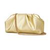 Folded Cloud Bag Women'S New Trendy Fashion Silver Portable Small Square Bag Versatile Ins Chain Messenger Bag