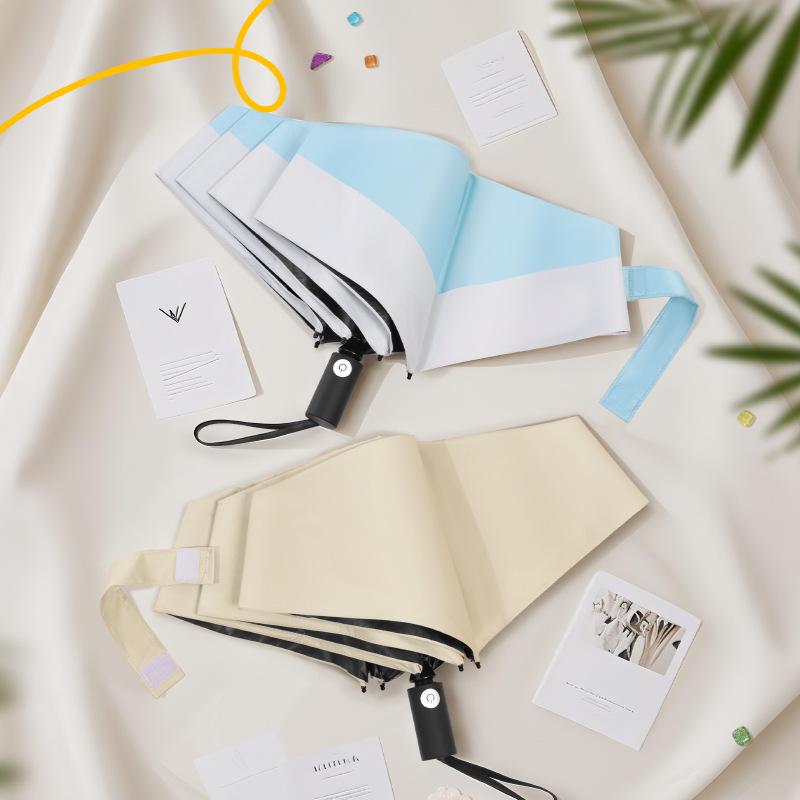 Ultra-Light Anti-UV Automatic Folding Umbrella: Crease-Free, Wrinkle-Free Sunshade & Sunscreen Parasol