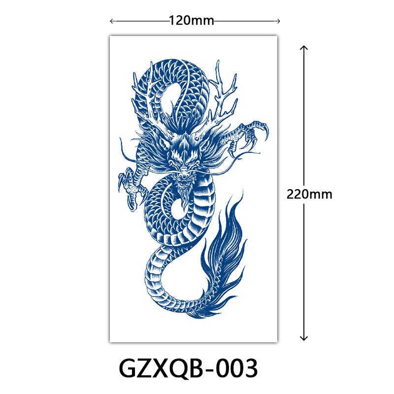 Herbal Half Arm Tattoo Stickers, Big Arm Juice Semi-Permanent Tattoo Stickers, Sweatproof Tattoo