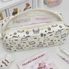 Large Capacity Multifunction Cartoon Pencil Box With Star Cat Print Design For School Office Supplies Cute Students Gift