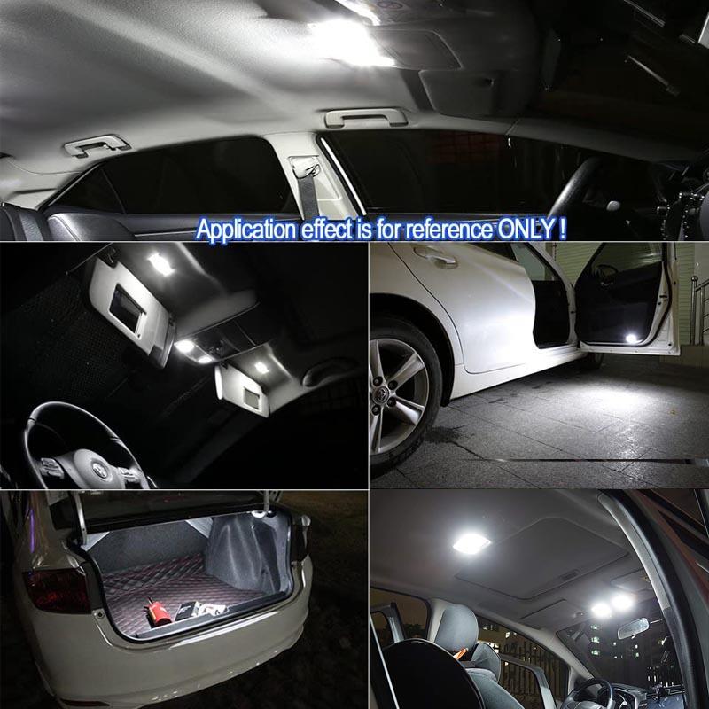 10 stk LED interiørlyssett for VW Tiguan Allspace AD BW 2016 2017 2018 Canbus ( passer original pære er