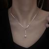 Pearl Necklace Women's Niche Retro Necklace Jewelry Women's Collarbone Chain Beaded Pendant Neck Chain Head Accessories New Products