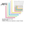 Framing Spacer Ruler Set Paper Crafting Alignment Guides with Storage Case, 5 Pcs Color-Coded L-Shaped Engraved Size Markings Spacers Tabs for