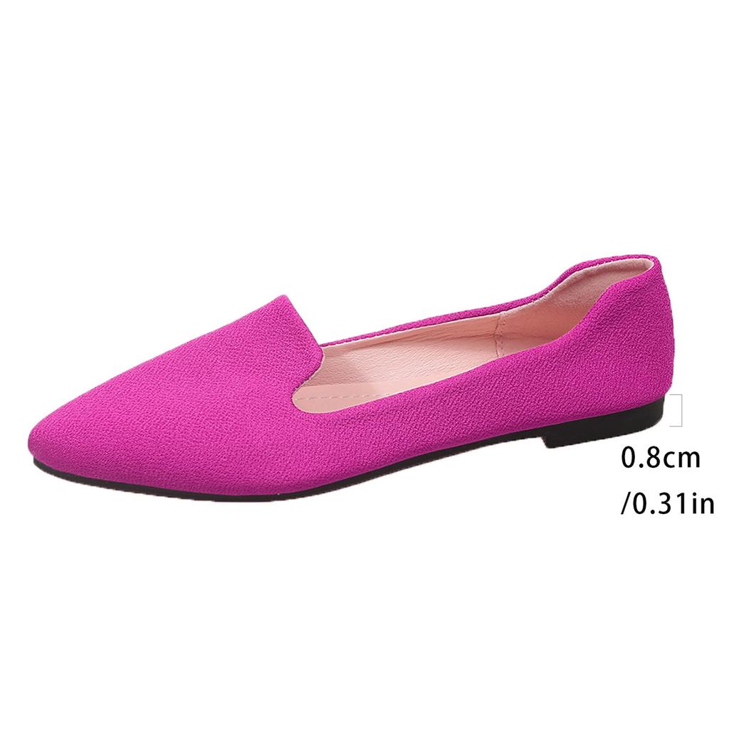 Large size single shoes 22 spring and autumn new casual flat pointed beanie shoes
