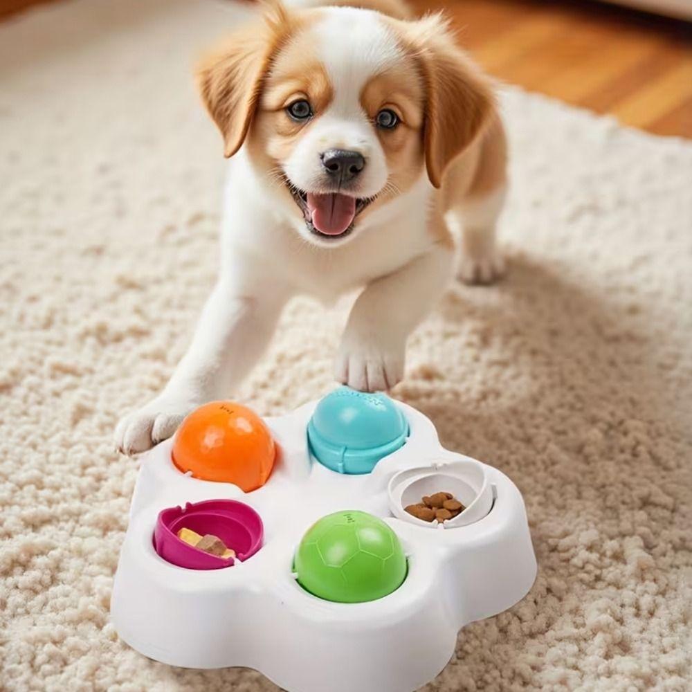 Rotatable Smart Slow Feeder Toys Stable Base Dog Hiding Food Bowl Pet Treat Dispenser Pet Supplies