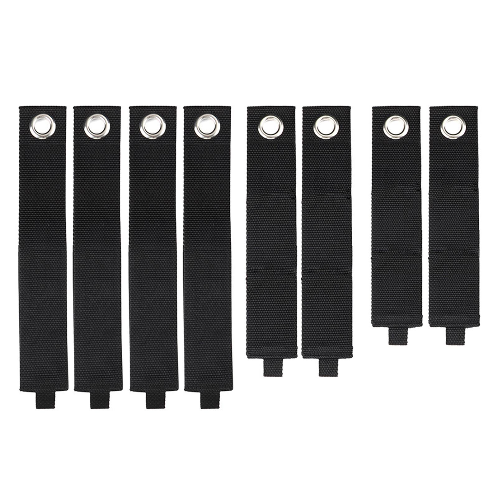 

8 штук Ефективні ремені для зберігання Регульовані кабельні стяжки Тримач для шланга Організатори інструментів для гаража Домашня організація Гачок