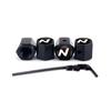 4Pcs Car Wheel Tire Valve Caps Air Stem Covers For Hyundai N Line Sonata Tucson Azera Elantra Veloster Kona Santa Accessories KK5