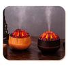 Charcoal Flame Humidifier, Aromatherapy Essential Oil Diffuser, 300Ml Mist Ultrasonic Humidifier For Bedroom,Office Night Light