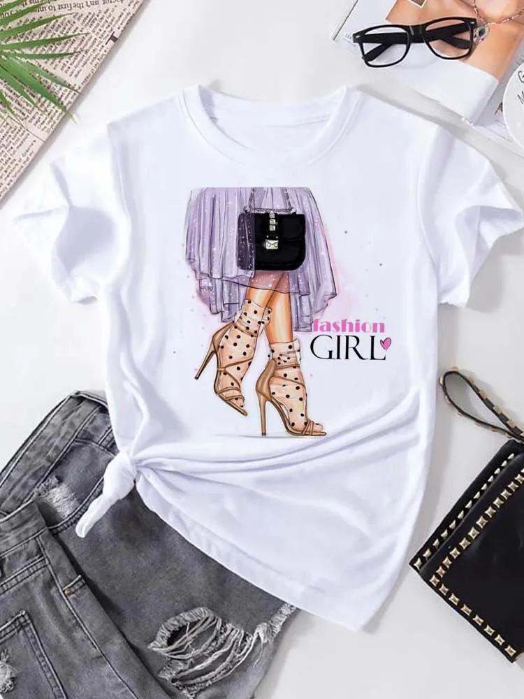 Women T-Shirt Harajuku Streetwear Short Sleeves Female Clothes Tops Tees Printed Female Tshirt Women Fashion Graphic