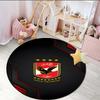 1PC round rug Ahly Football club Printed Round Area Rug ,Rug For Home Office, Round Chair Rug, Decorative Carpet Fan gifts Christmas gift