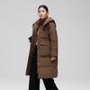 Women's New Winter Down Cotton Coat, Mid-length, Versatile, Thickened, Loose, Slimming Winter Coat