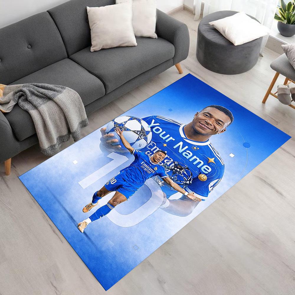 Mbappé Customize Your Name Carpet Suitable for Outdoor Balcony Kitchen Dining Room Antislip Carpet Decorate Offices Perfect Gift for Friends & Family