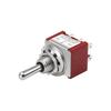 Heschen MTS-223 ON-OFF-ON DPDT Mini Momentary Toggle Switch 6 Pin, 2A 250V, 6A 125V, Pack of 5