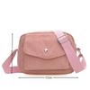 New Corduroy Striped Crossbody Bag Solid Colour Adjustable Strap Lady's Square Bag Simple Design Mini Coin Pouch for Casual Wear