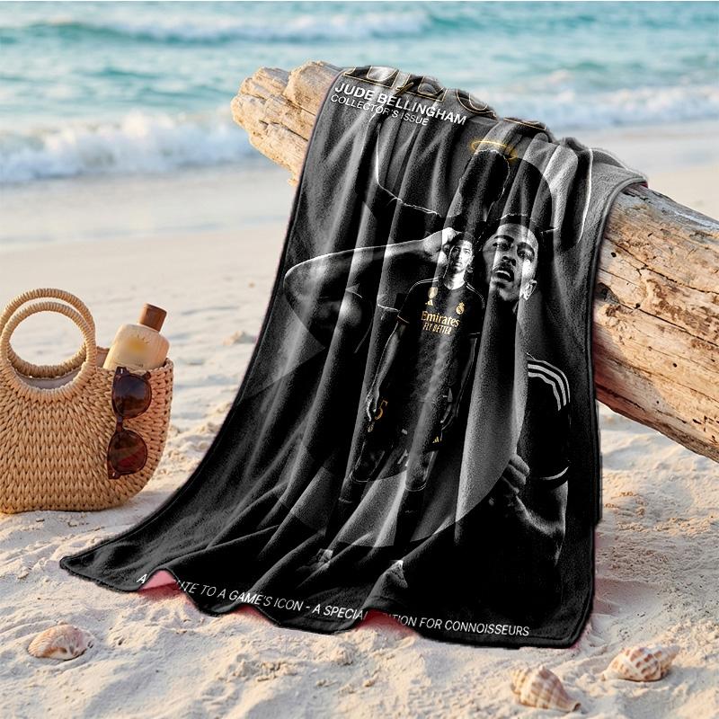 Jude Bellingham Print Microfiber Beach Towel Quick Dry Absorbent Large Towel For Beach Swimming Travel