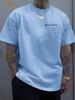 Men's casual short sleeved T-shirt printed round neck outdoor summer top
