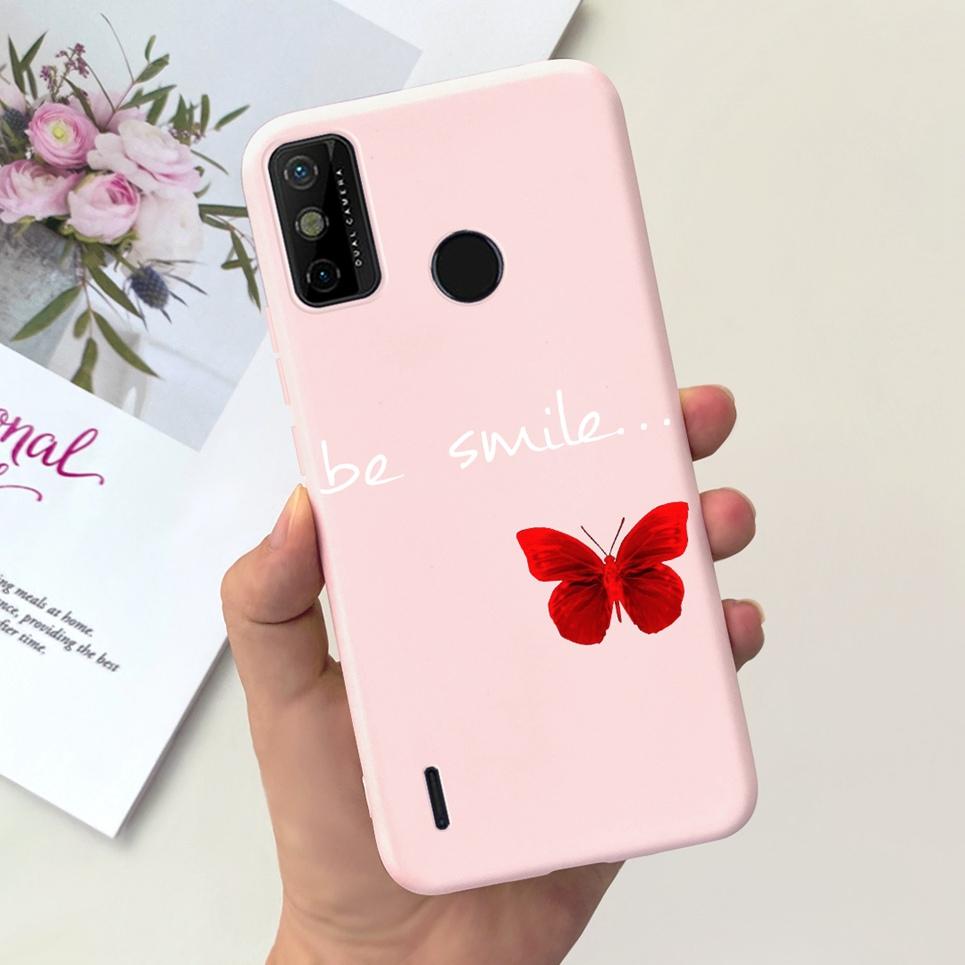 For Tecno Spark 6 Go Case KE5j KE5k Cute Astronaut Cat Night View Cover Liquid Silicone Phone Cases For Spark 6GO Bumper Fundas