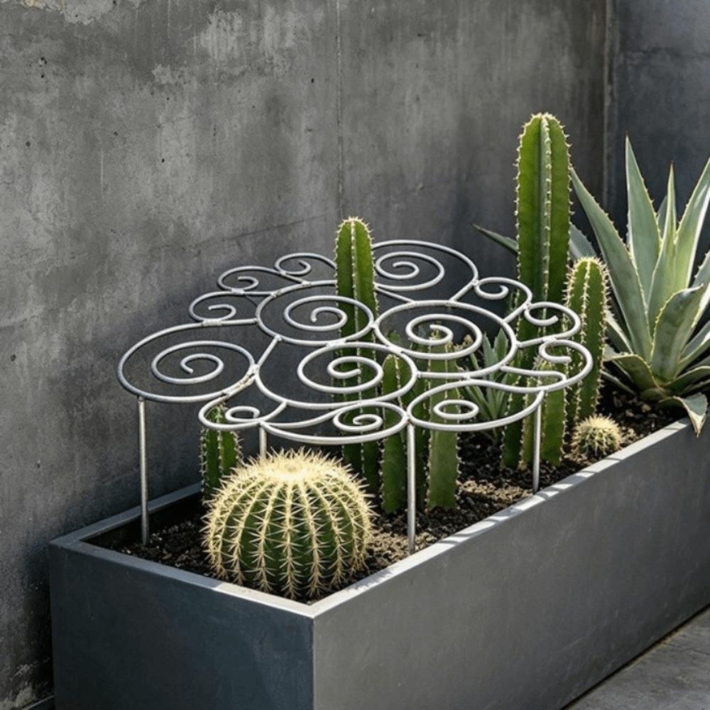 Rust-Proof Metal Plant Support Ring Weather-Resistant Flower Frame Support Garden Decoration