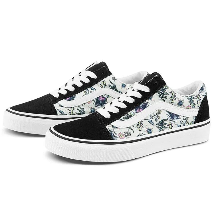 Vans Old Skool 'Paradise Floral' (Unisex) Black / True White Skate Shoes VN0A3WKT4QG