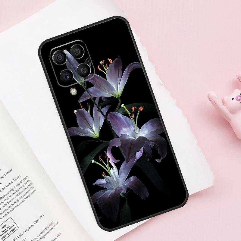 Colorful Flower Lily For Samsung Galaxy M13 M23 M33 M53 M30s M31s M32 M52 M12 M55 M15 M20 M21 M51 M34 M54 Case