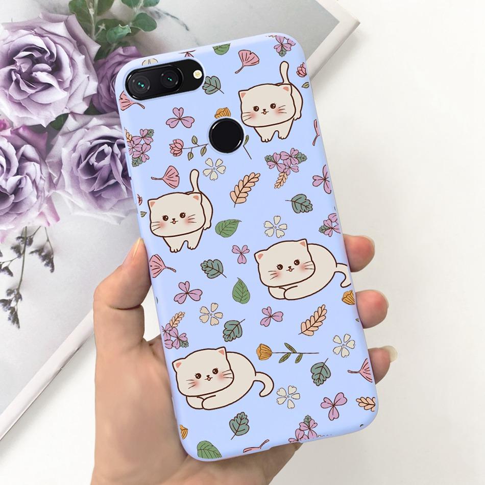 Чехол для Xiaomi Mi 8 Lite Xiaomi Mi 8 SE Mi8 Милый Кот Мультяшный Конфетный Цвет Мягкий Силикон ТПУ Задняя Крышка для Xiaomi MI 8 8lite 8SE