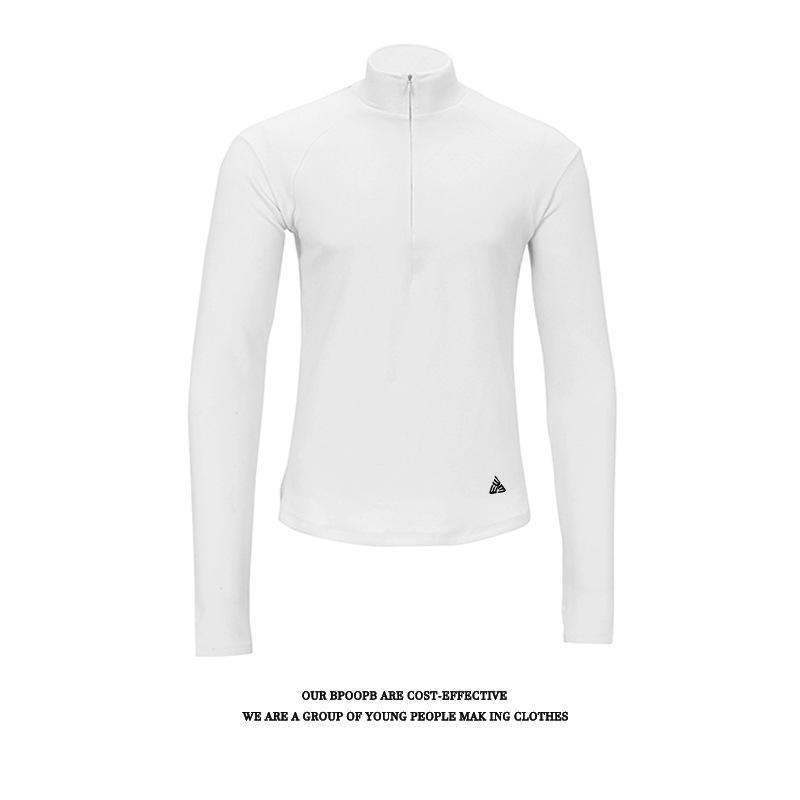 

Men s Thickened Half-Zip Hoodie: Warm, Skin-Friendly Stand-Up Collar, Long-Sleeve Skiing and Outdoor Base Layer 3XL білий