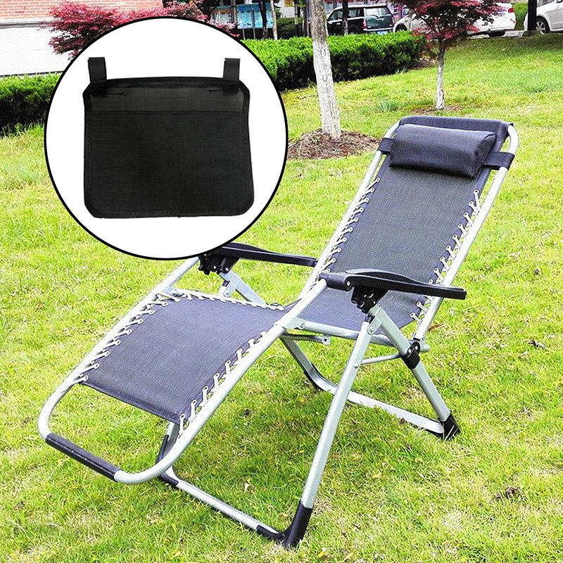 1Pcs Beach Chair Hanging Bag Armrest Storage Organizer Wheelchair Side Pouch Chair Side Storage Bag Camping Storage Cushion Storage Bag