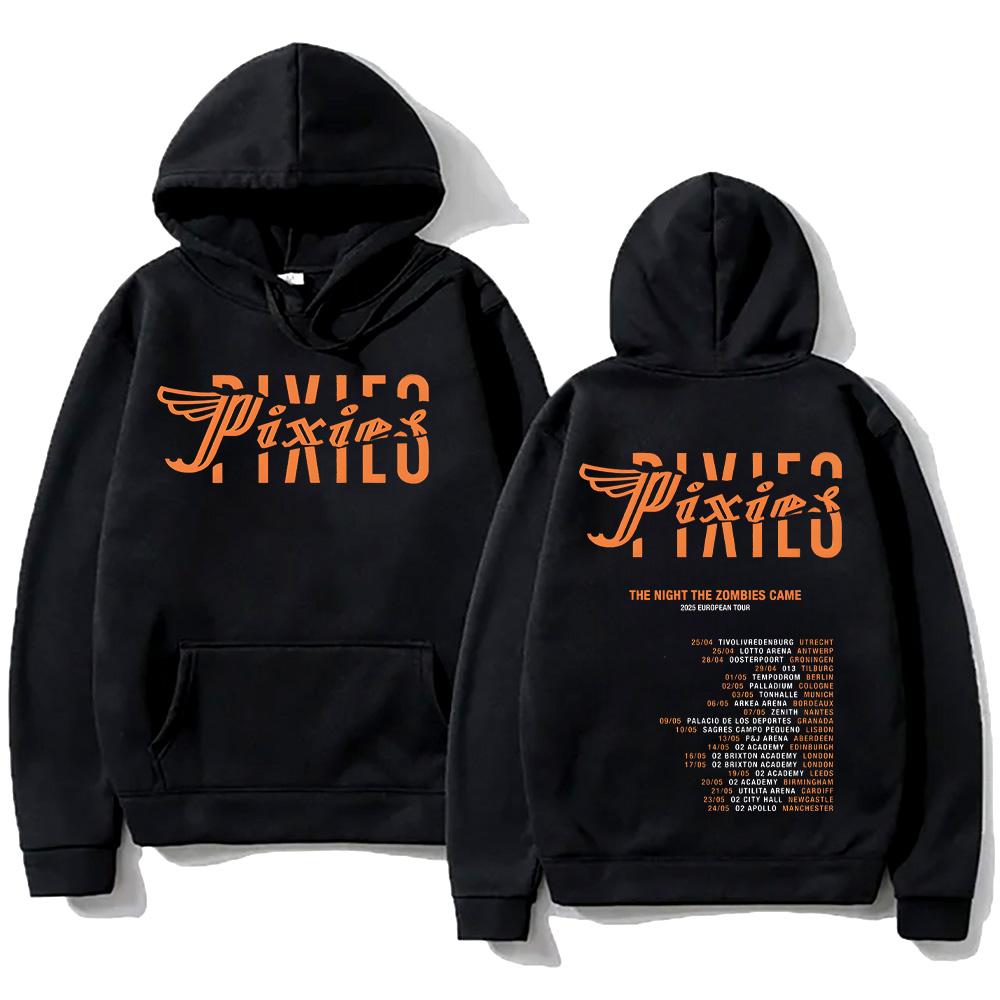 Autumn Winter New Hoodie Pixies Band The Night The Zombies Came 2025 Tour Classic Pullover High Street Fashion Unisex Sweatshirt 3XL