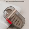 1/2pcs Elegant Leak-Proof Soap Holder: Compact Double-Layered Case with Lid for Dry, Portable Soap Storage at Home and on Travel