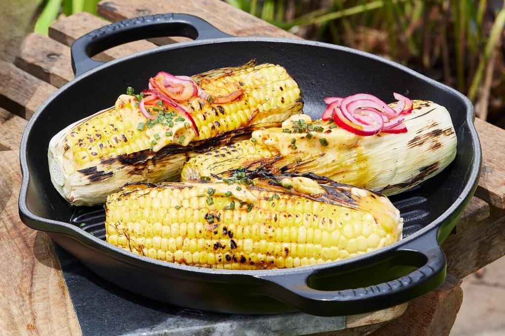 Le Creuset Signature Deep Round Grill Cast Iron Enamel 25 Matte Gas and Induction Oven Compatible Japanese Pot, Cm, Black, [Official Product]