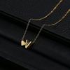 Trendy Heart-Shaped Alphabet Pendant Necklace